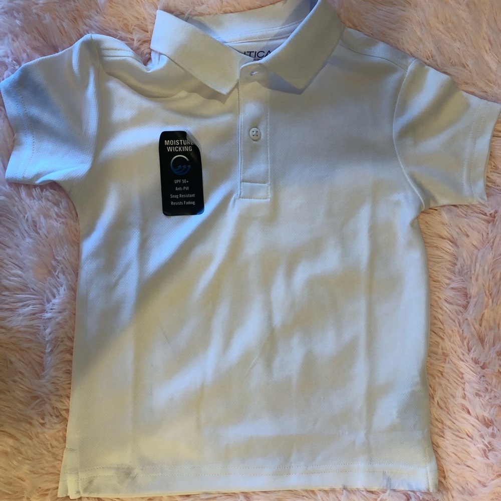 Nautica Kids Polo Shirt in Soft White